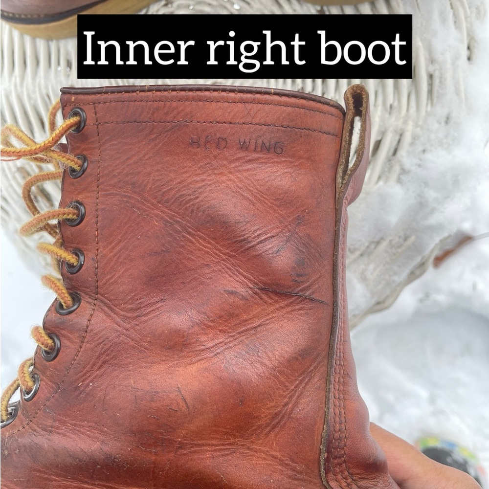❌SOLD❌ Vintage Red Wing Irish Setter Moc Toe Work Boots Combat Leather 60s 12 - Picture 11 of 15